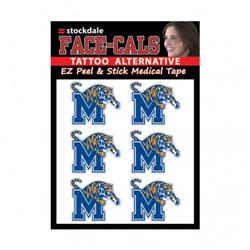 NCAA Memphis Tigers Tattoo Face Cals
