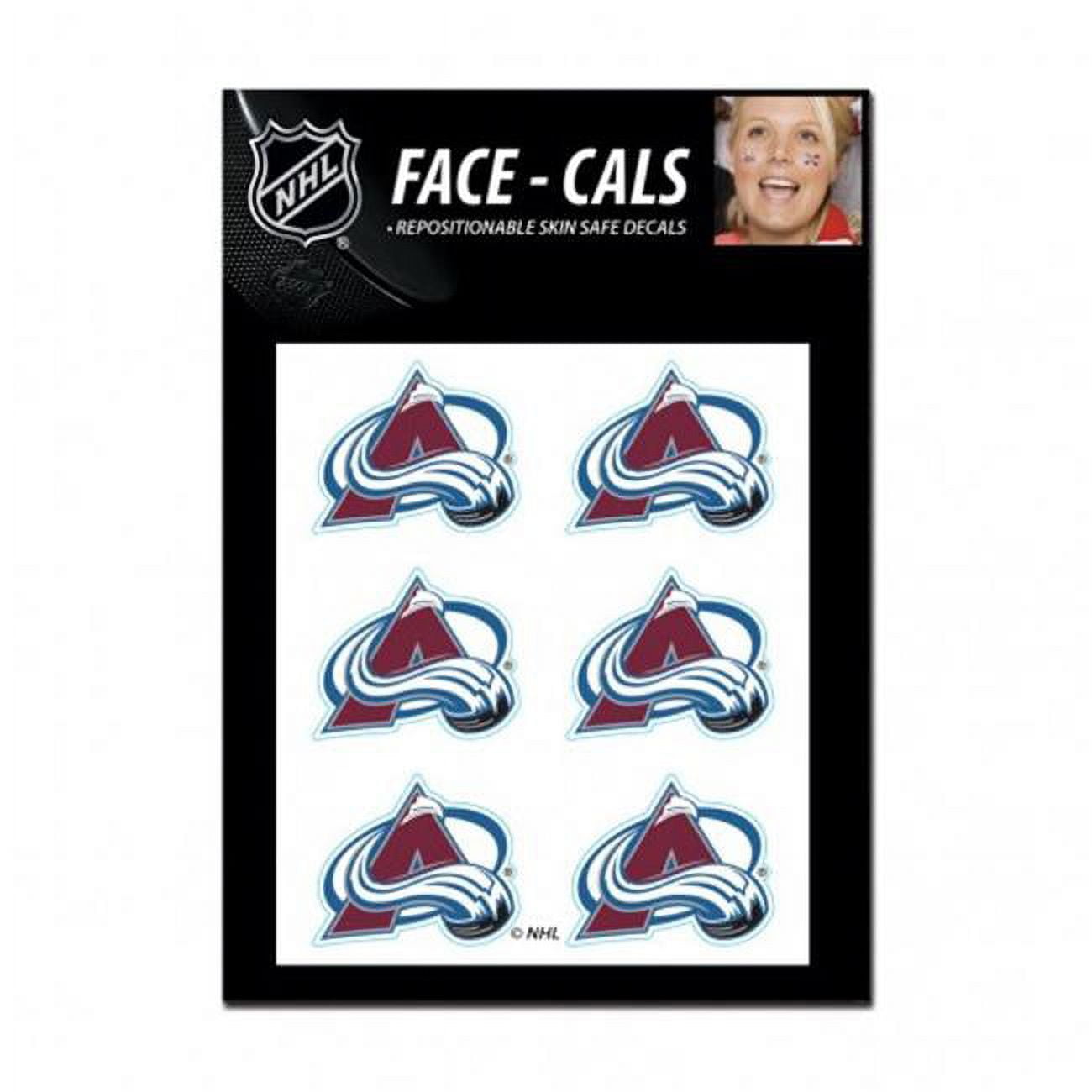 NHL Colorado Avalanche Tattoo Face Cals