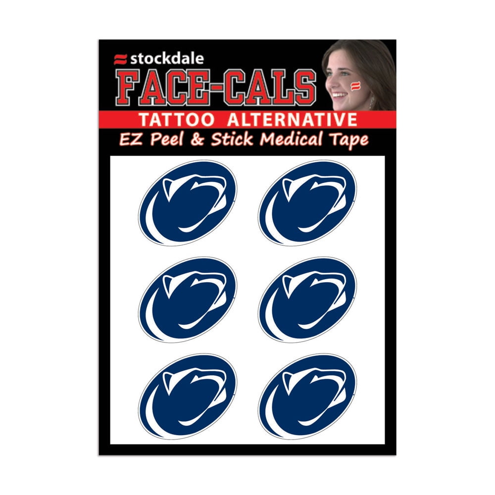 NCAA Penn State Nittany Lions Tattoo Face Cals