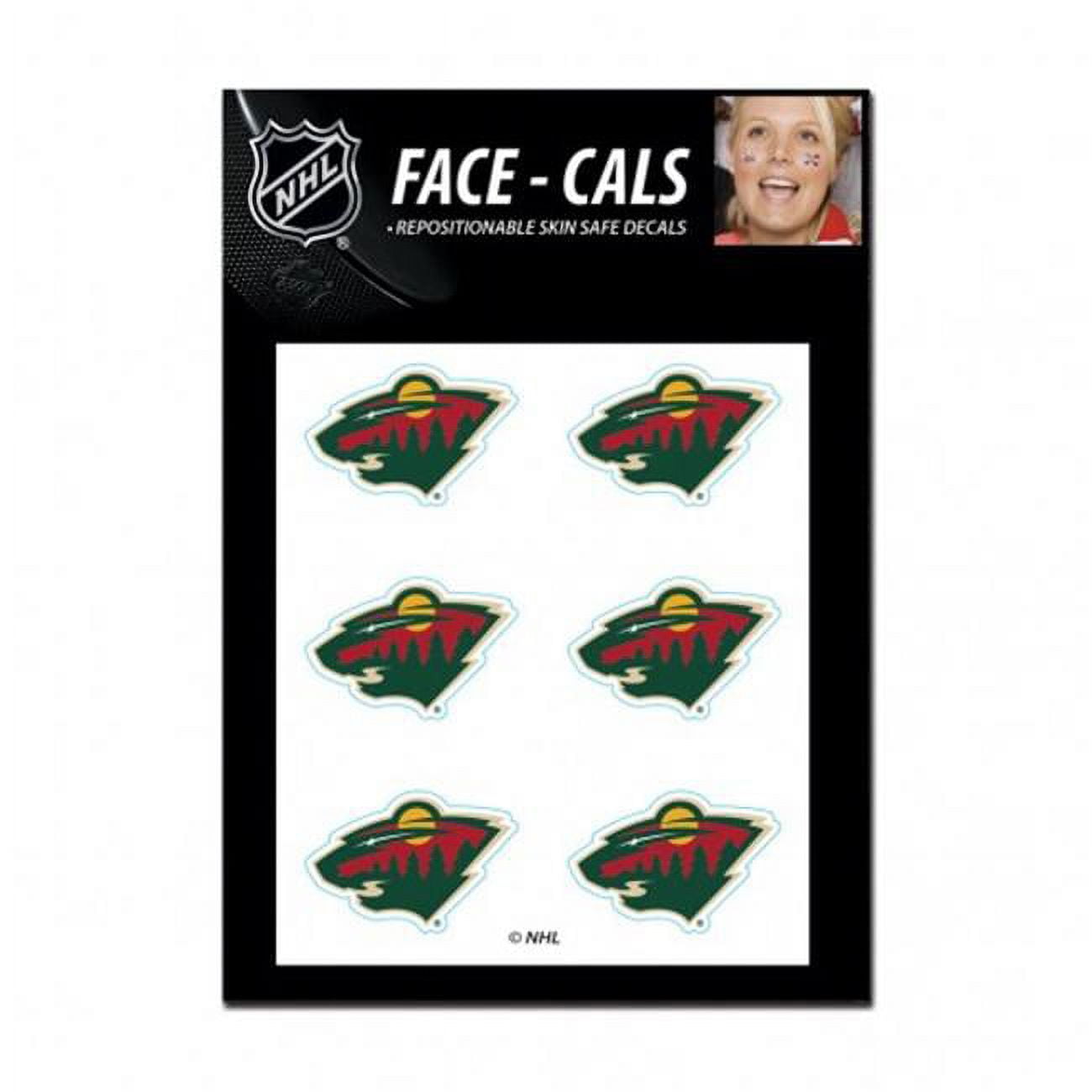 NHL Minnesota Wild Tattoo Face Cals