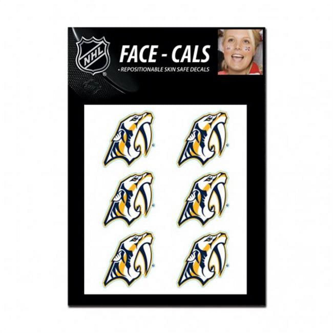 NHL Nashville Predators Tattoo Face Cals