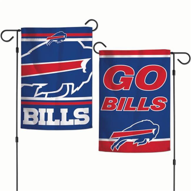 NFL Buffalo Bills Flag Garden Style 2 Sided Slogan Design, 12 x 18 in.