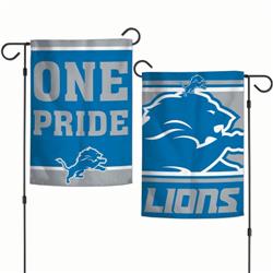 3208575933 NFL Detroit Lions Flag Garden Style 2 Sided Slogan Design, 12 x 18 in.