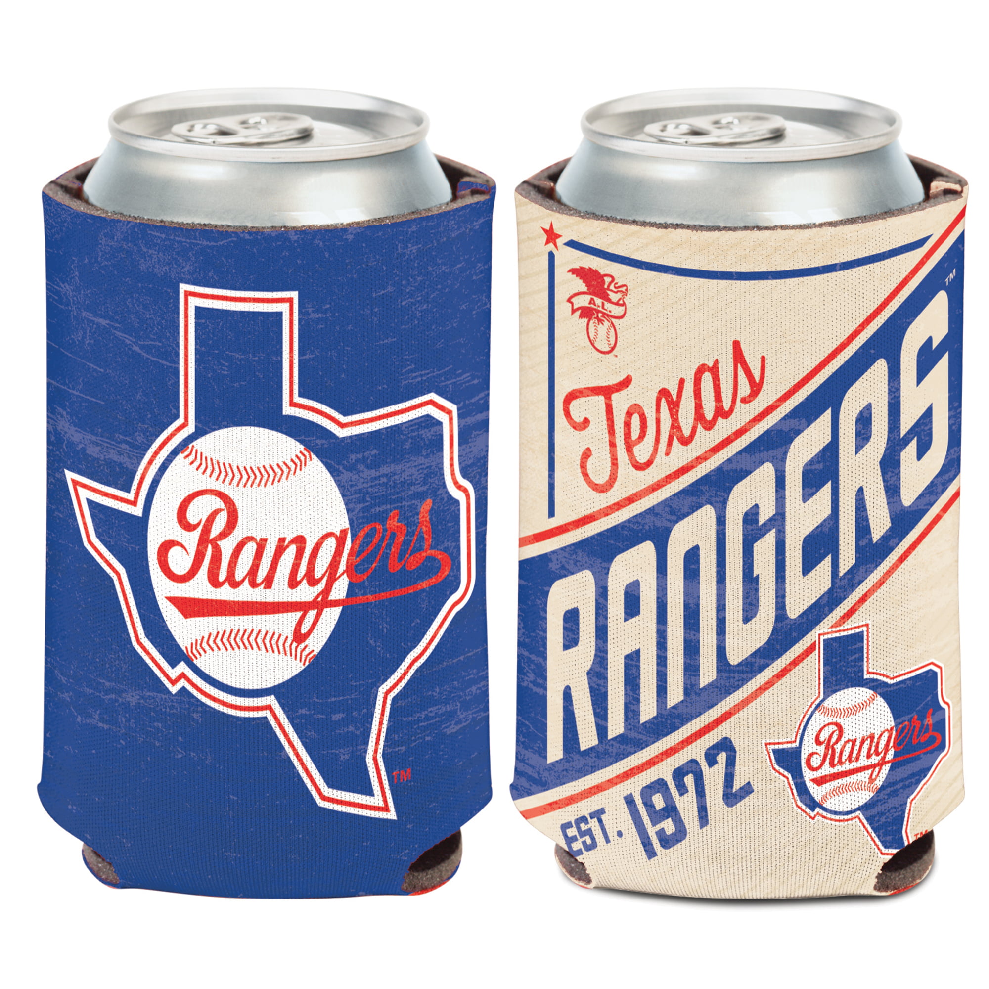 Picture of Wincraft 3208582444 MLB Texas Rangers Can Cooler Vintage Design