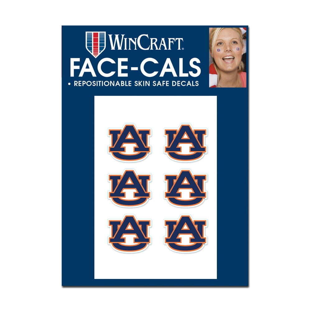 1493491344 NCAA Auburn Tigers Tattoo Face Cals