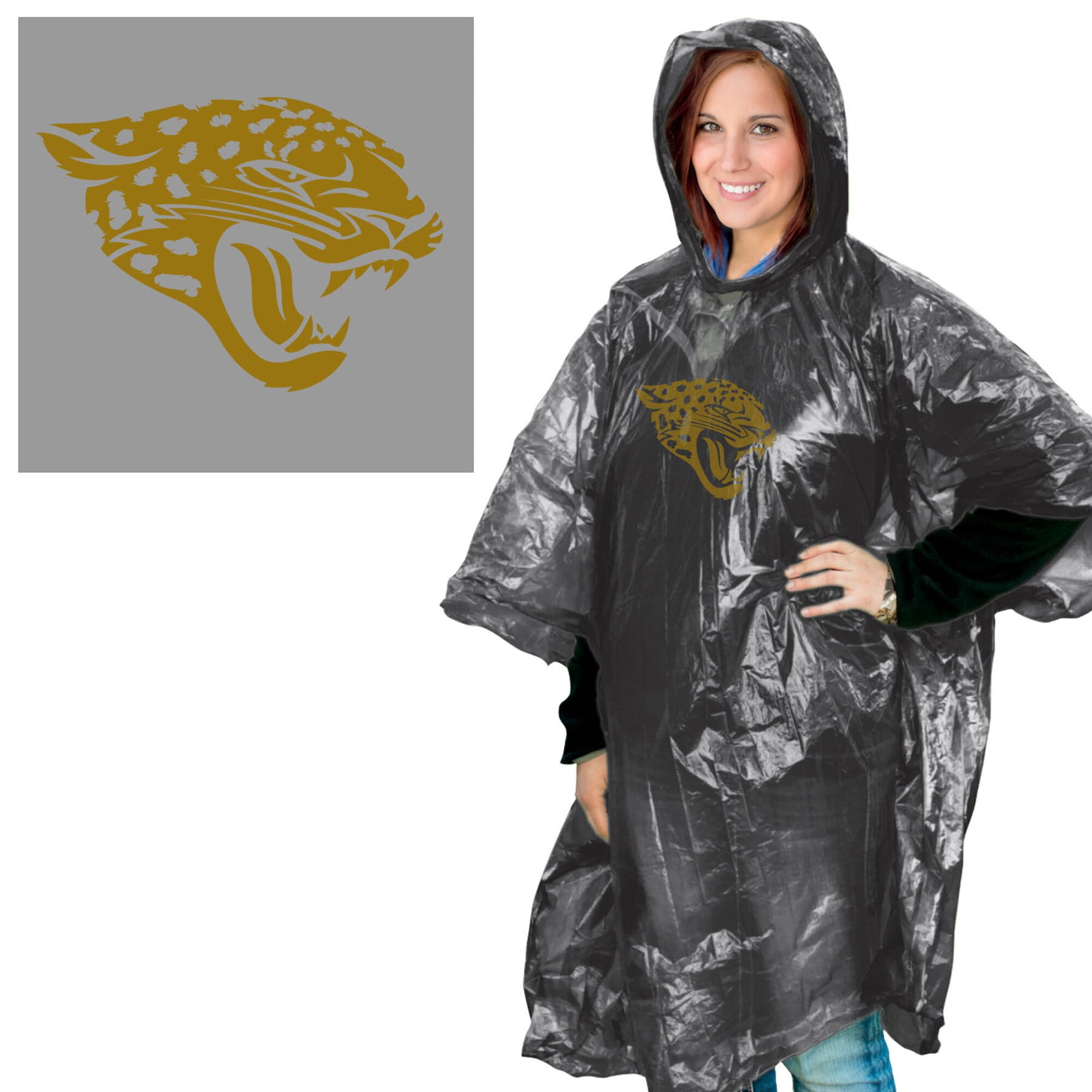 NFL Jacksonville Jaguars Rain Poncho