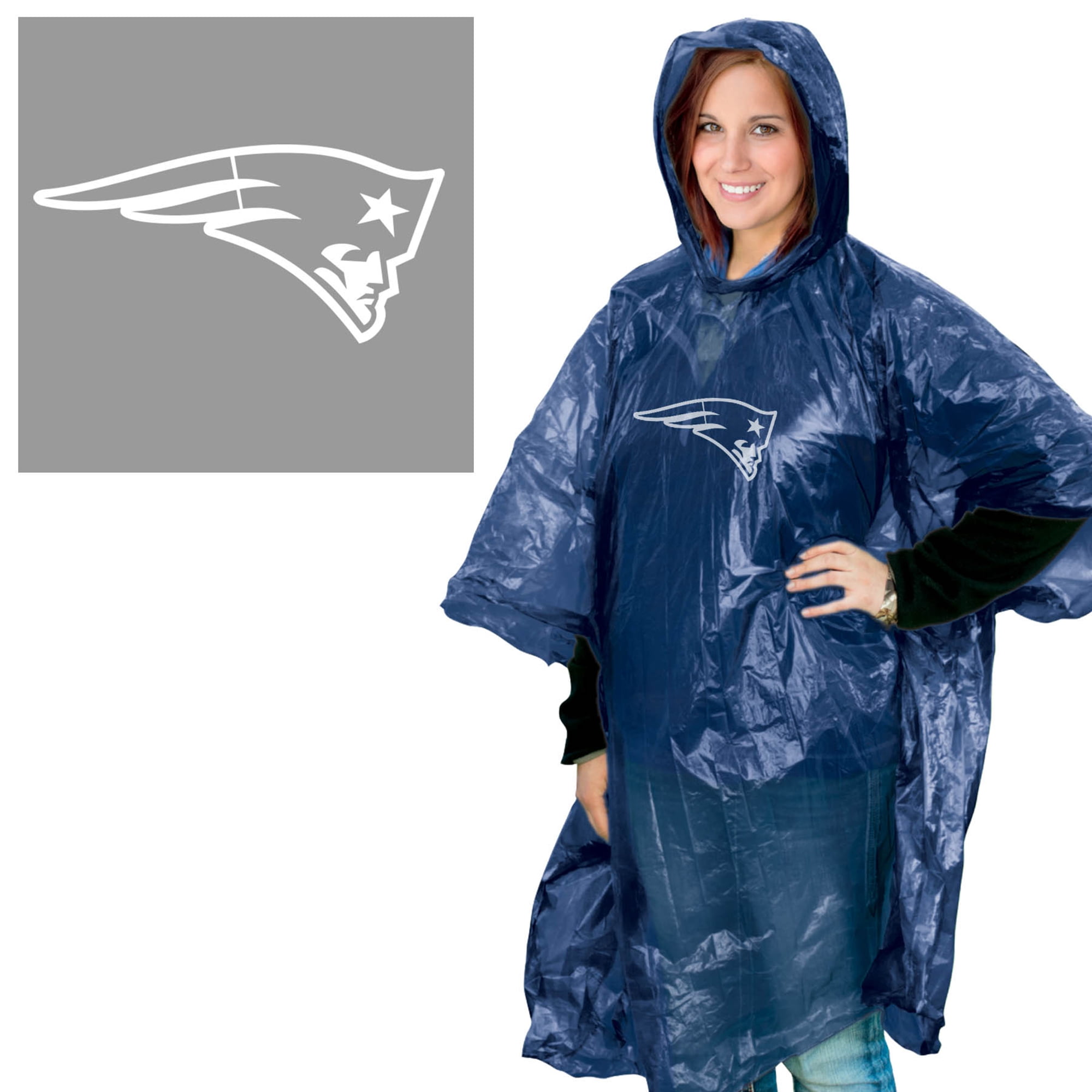 NFL New England Patriots Rain Poncho