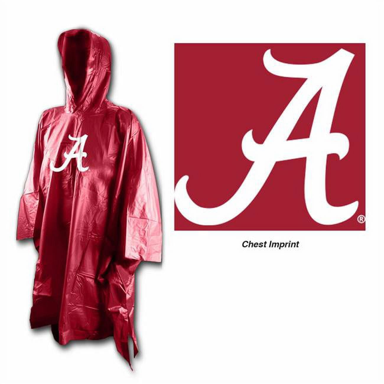 NCAA Alabama Crimson Tide Rain Poncho -  Wincraft, WI637937