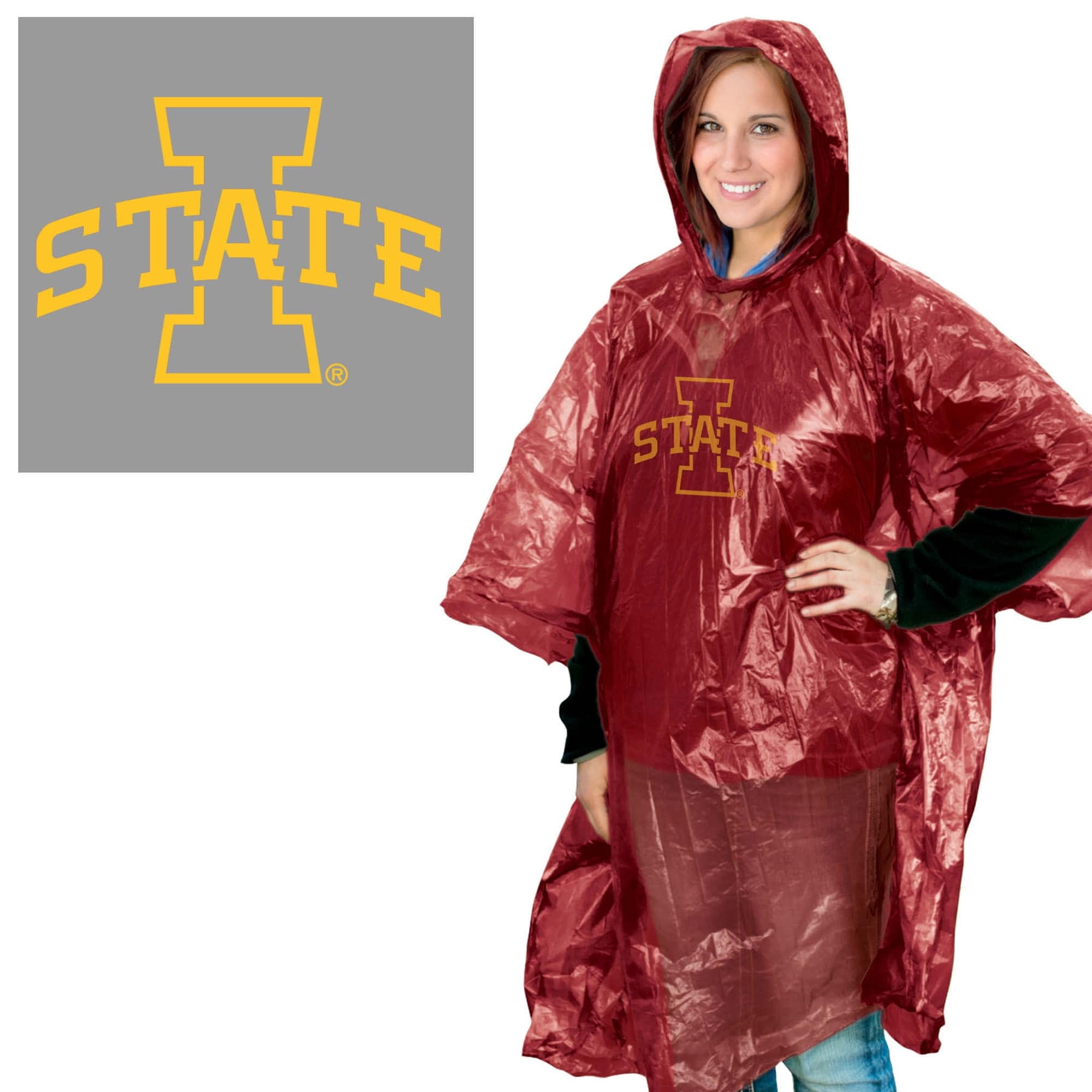 NCAA Iowa State Cyclones Rain Poncho