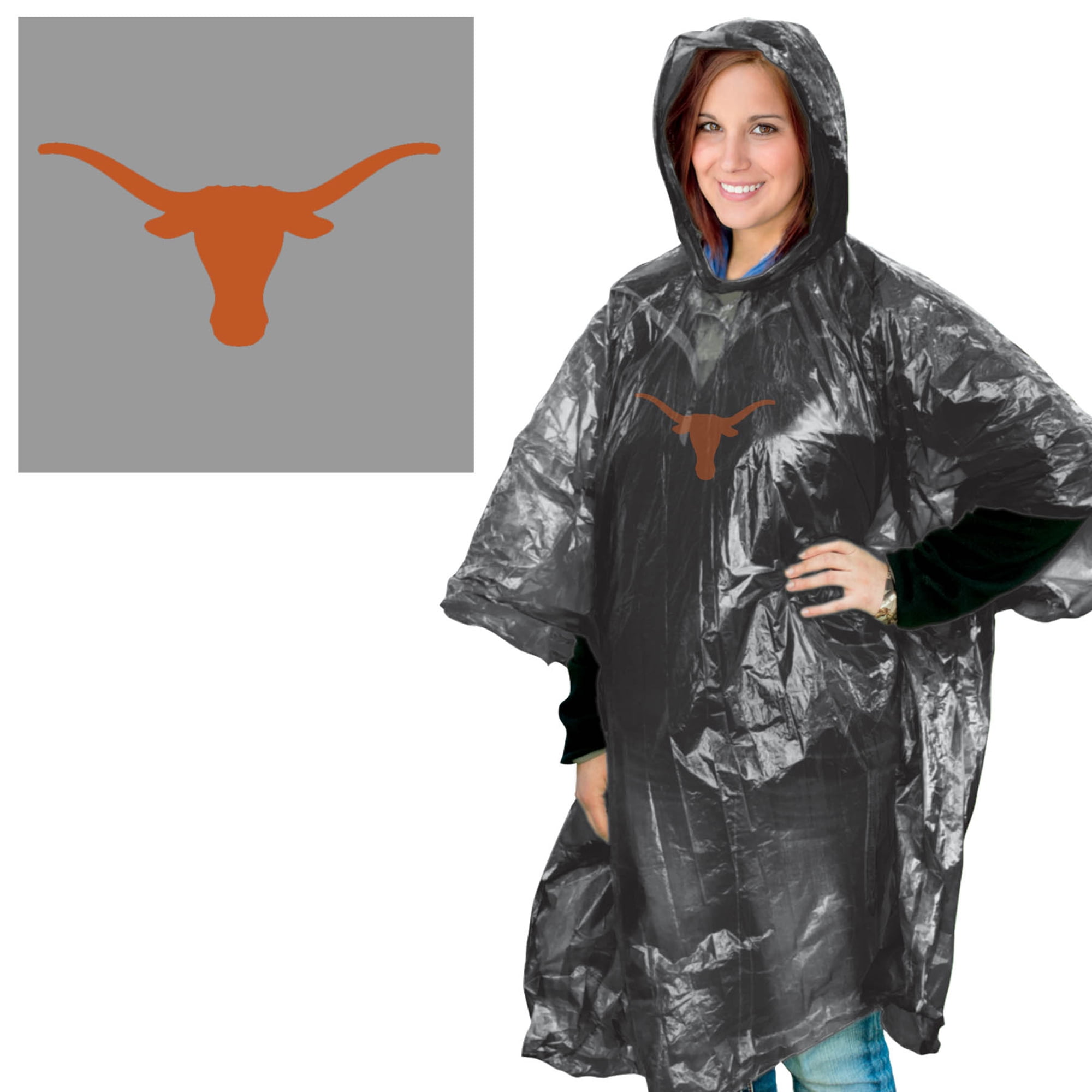 NCAA Texas Longhorns Rain Poncho