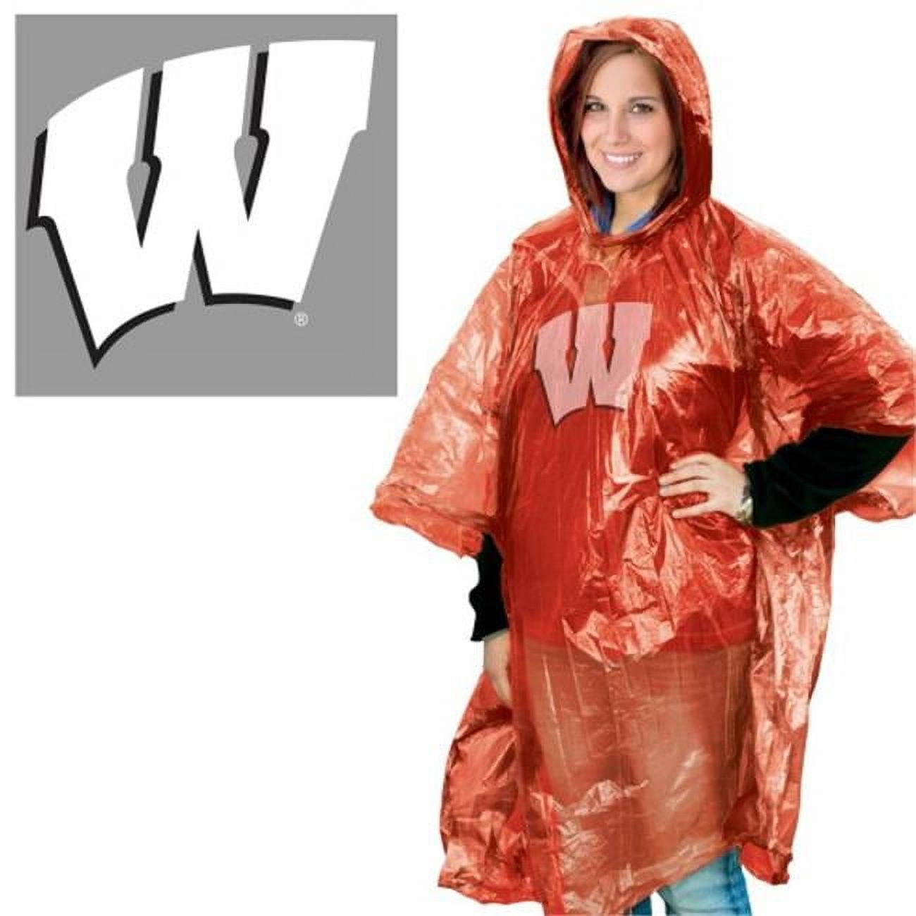 NCAA Wisconsin Badgers Rain Poncho