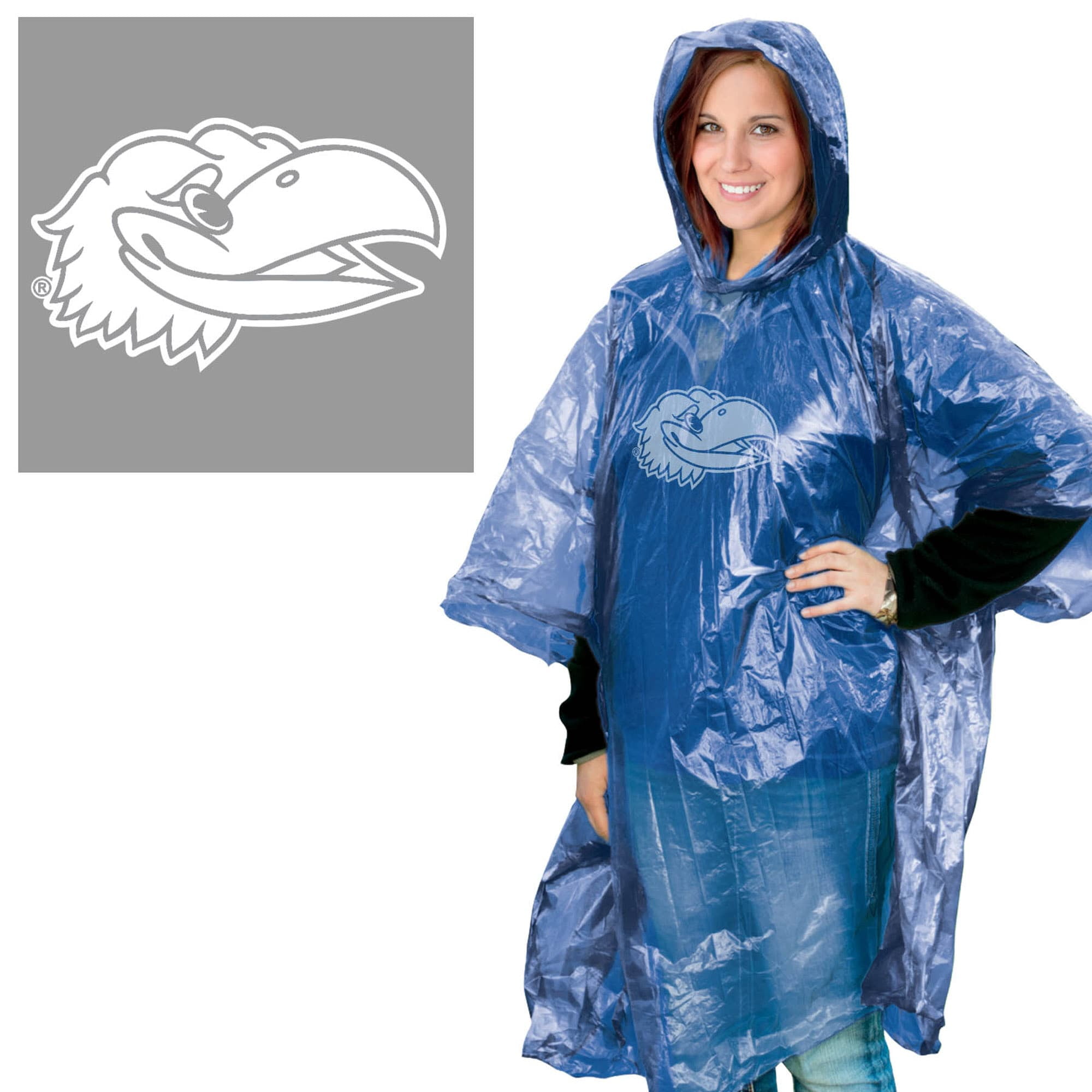 NCAA Kansas Jayhawks Rain Poncho