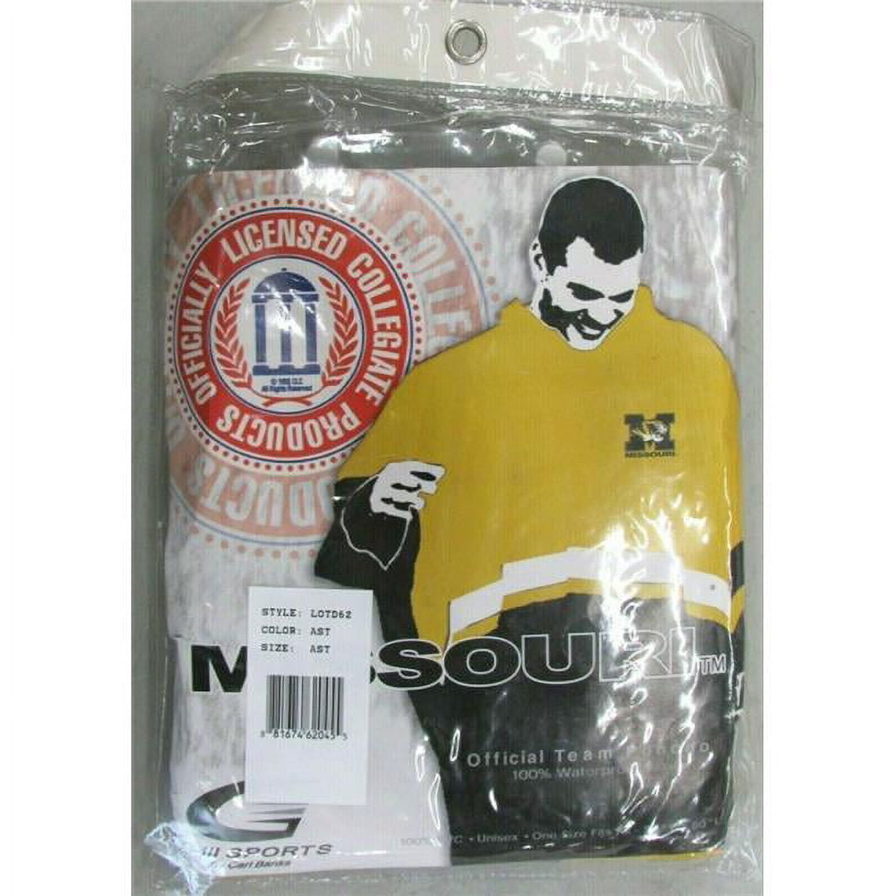 NCAA Missouri Tigers Rain Poncho