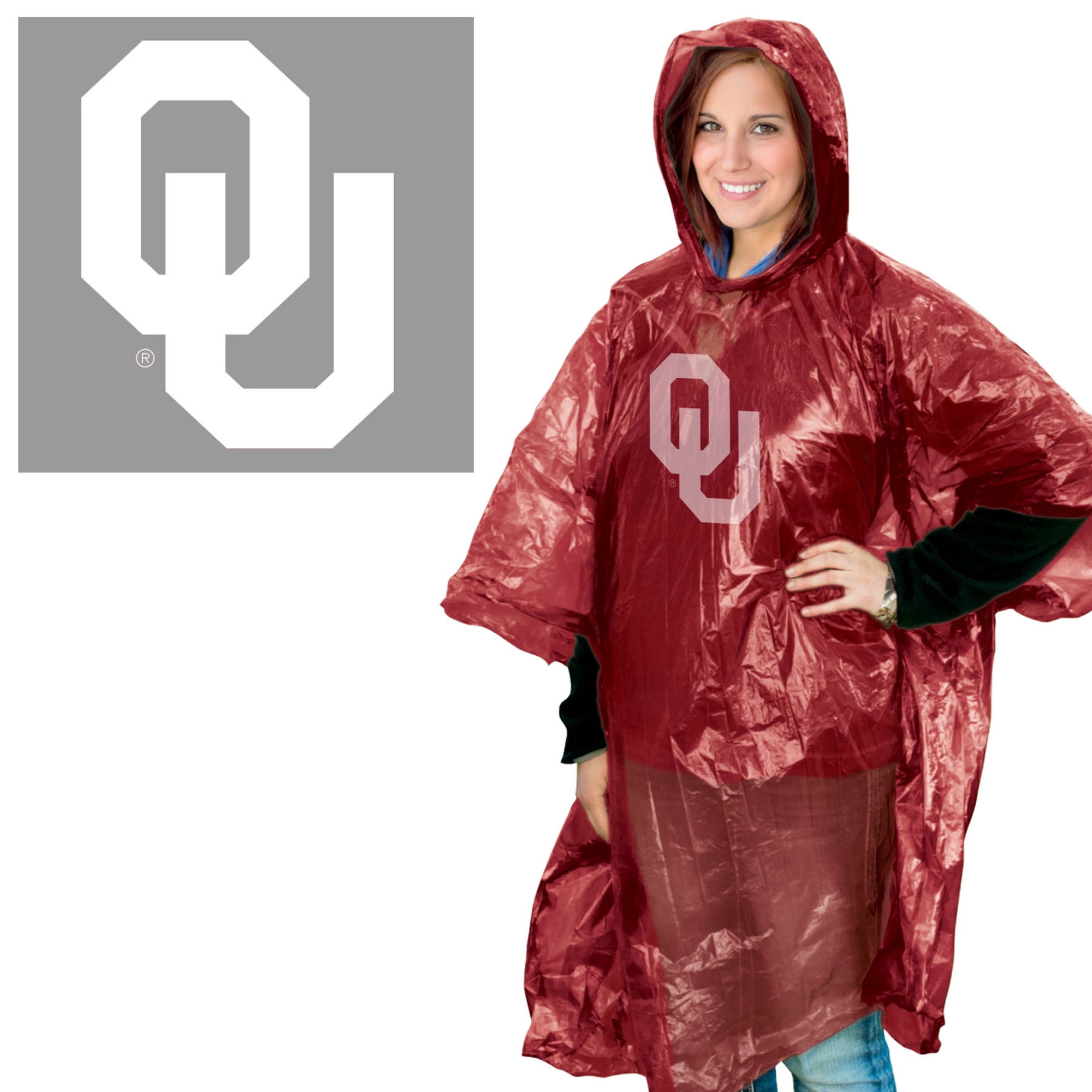 NCAA Oklahoma Sooners Rain Poncho