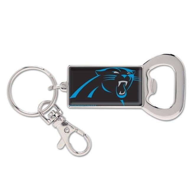 Carolina Panthers Rectangle Key Ring Bottle Opener