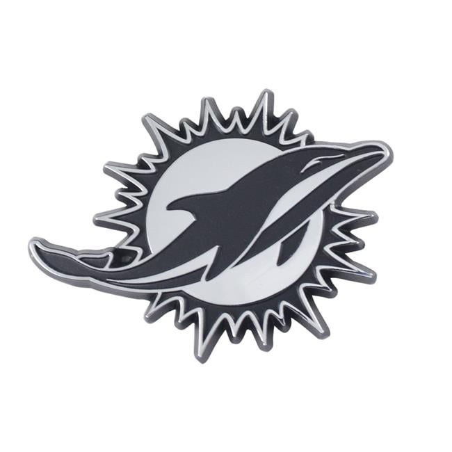 Miami Dolphins Premium Metal Chrome Auto Emblem
