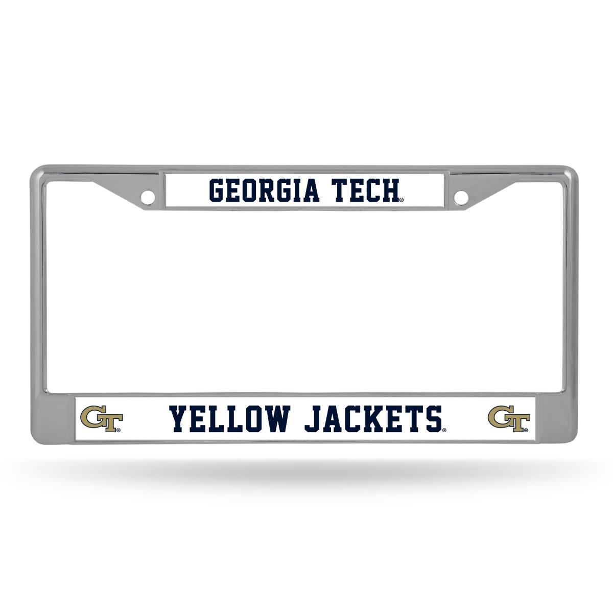 Georgia Tech Yellow Jackets Chrome License Plate Frame