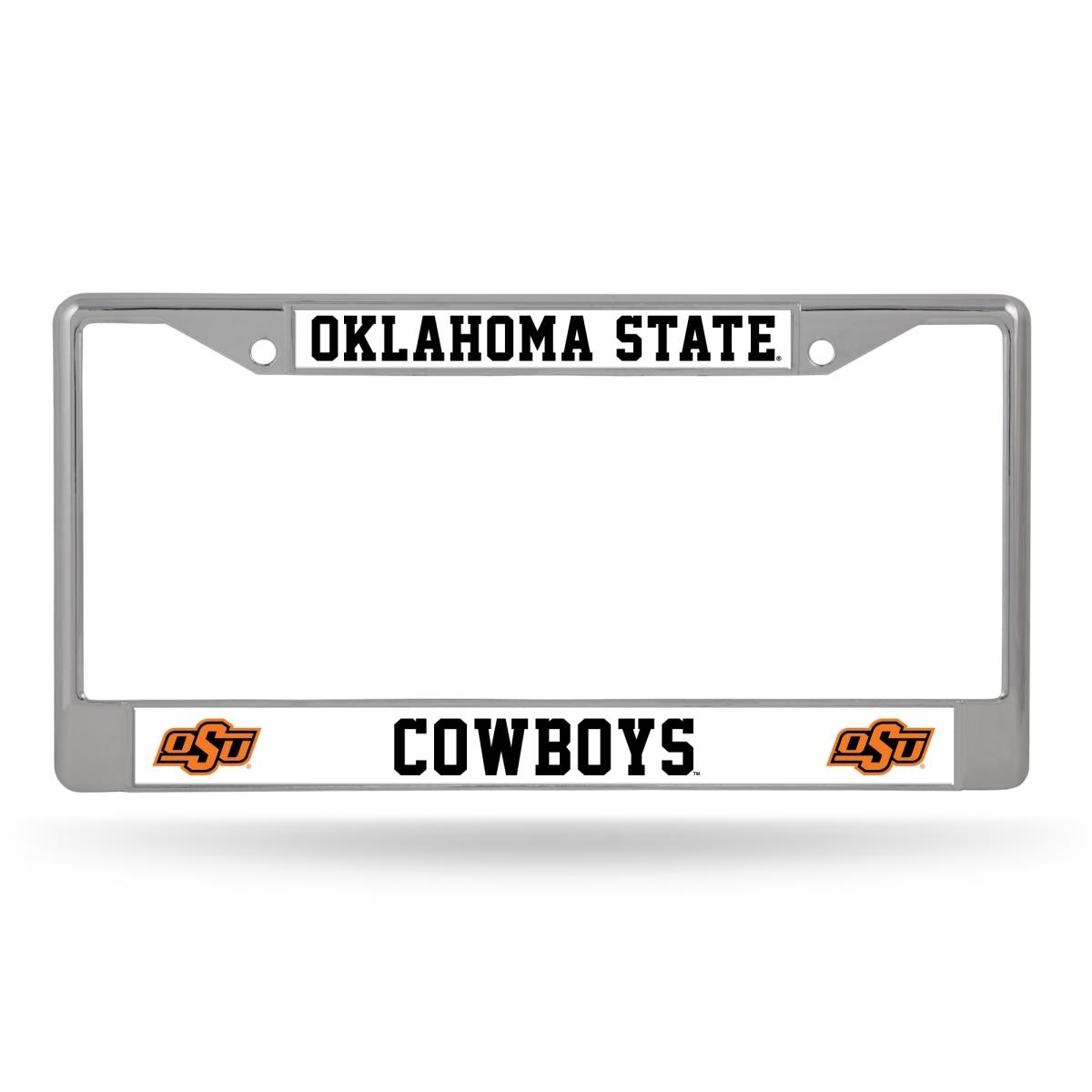 6734578026 Chrome Oklahoma State Cowboys License Plate Frame