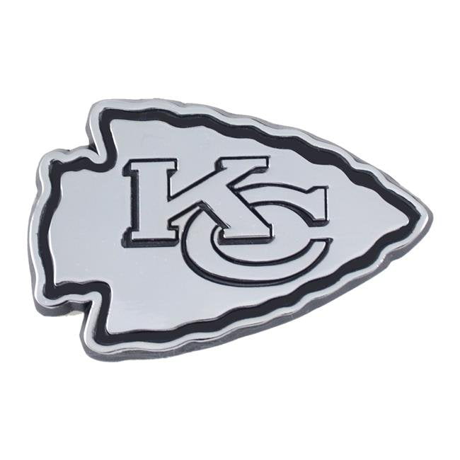 Kansas City Chiefs Premium Metal Chrome Auto Emblem