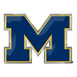 8162010635 Michigan Wolverines Blue M Auto Emblem