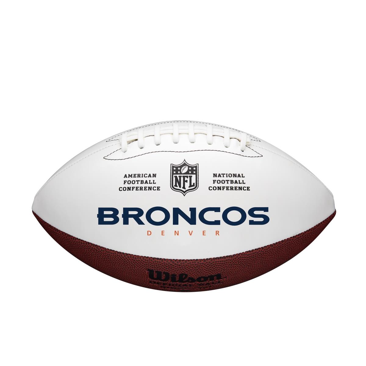 NFL Denver Broncos Autographable Football - Full Size