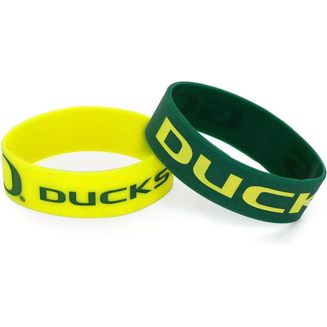 6326490232 NCAA Oregon Ducks Wide Alternate Bracelets - Pack of 2