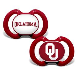 Masterpieces Puzzle 598800601 Alternate Oklahoma Sooners Pacifier - Pack of 2