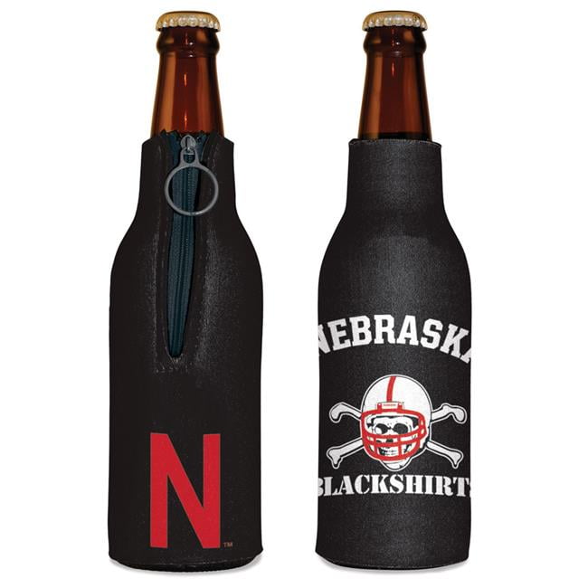 Nebraska Cornhuskers Blackshirt Design Bottle Cooler