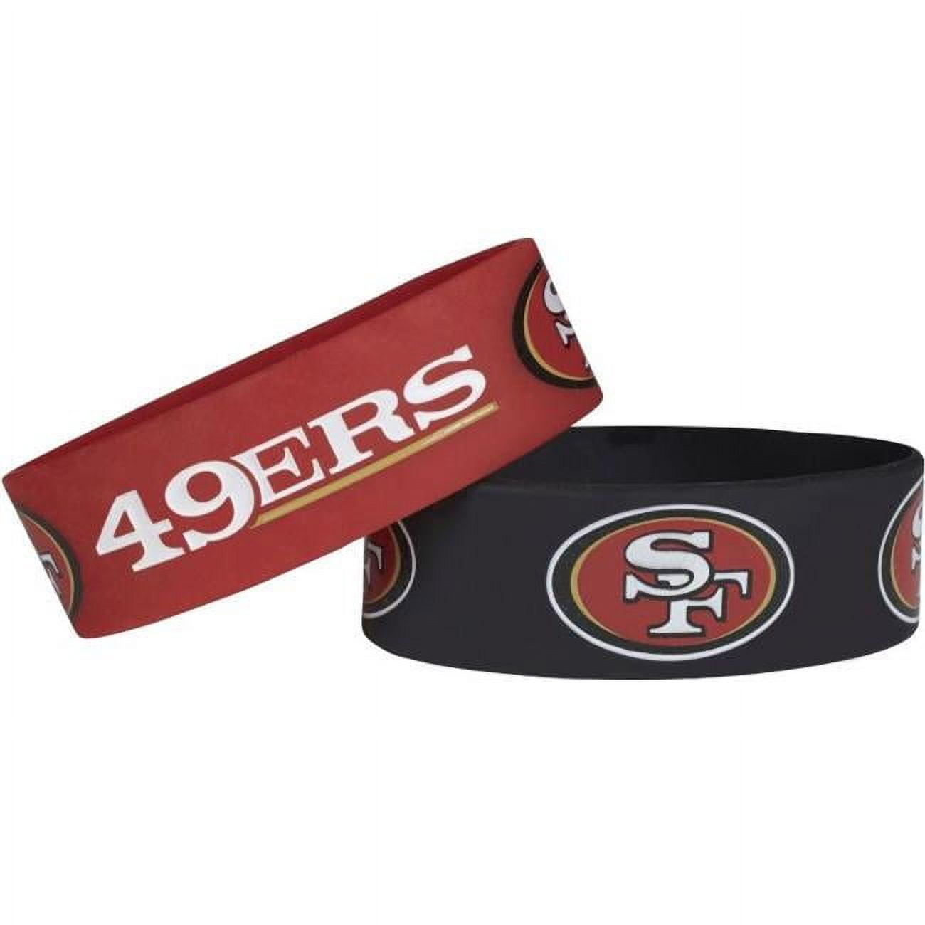 Picture of AMO 6326401135 NFL San Francisco 49ers Wide Alternate Bracelets - Pack of 2