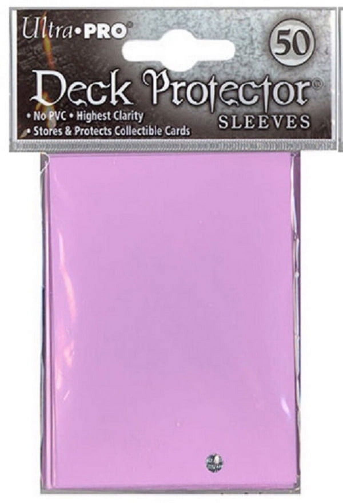 Standard Size Deck Protectors, Sunset Pink - Pack of 50