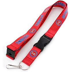 6326471669 Detroit Pistons Lanyard, Red