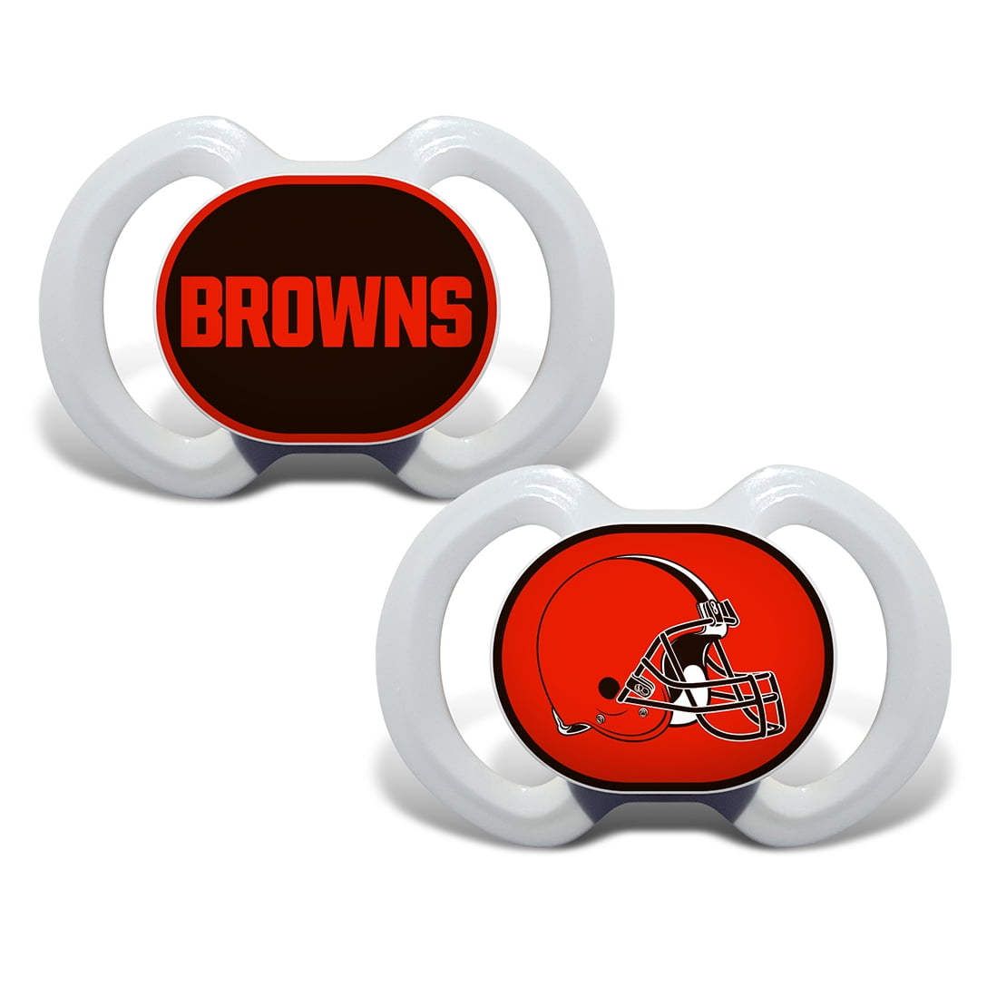 Masterpieces Puzzle 598800548 Cleveland Browns Pacifier - Pack of 2