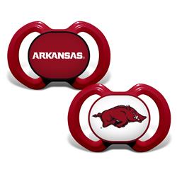 Masterpieces Puzzle 598800575 Arkansas Razorbacks Pacifier - Pack of 2