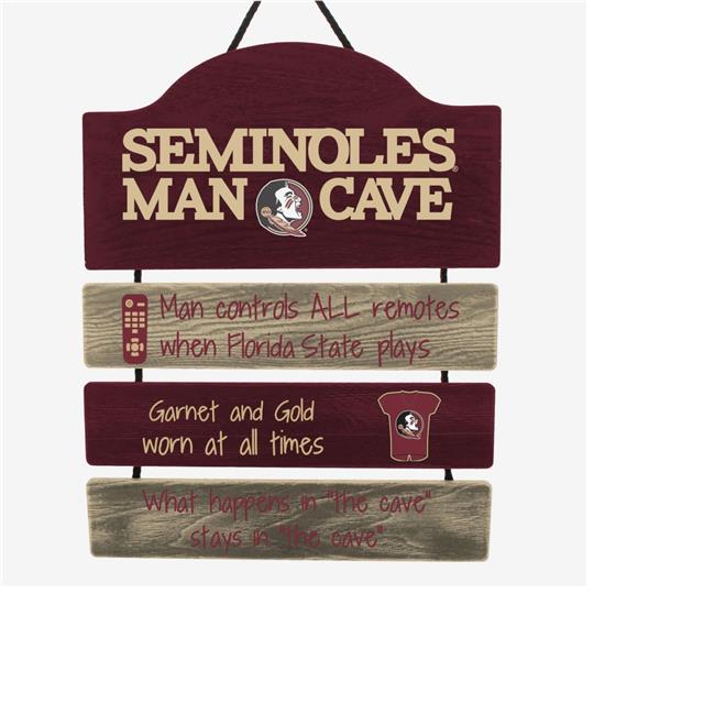 Picture of Forever Collectibles 9141896449 Florida State Seminoles Wood Man Cave Design Sign