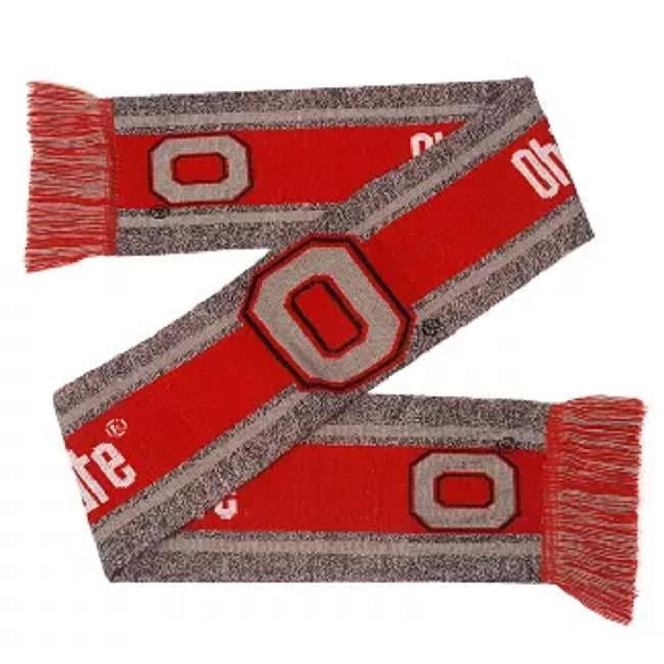 Picture of Forever Collectibles 9279791683 Ohio State Buckeyes Big Logo Wordmark Gray Scarf