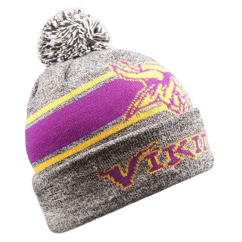 Minnesota Vikings Gray Stripe Light Up Beanie