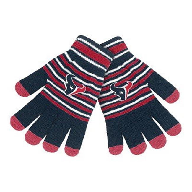 Houston Texans Acrylic Knit Stripe Gloves