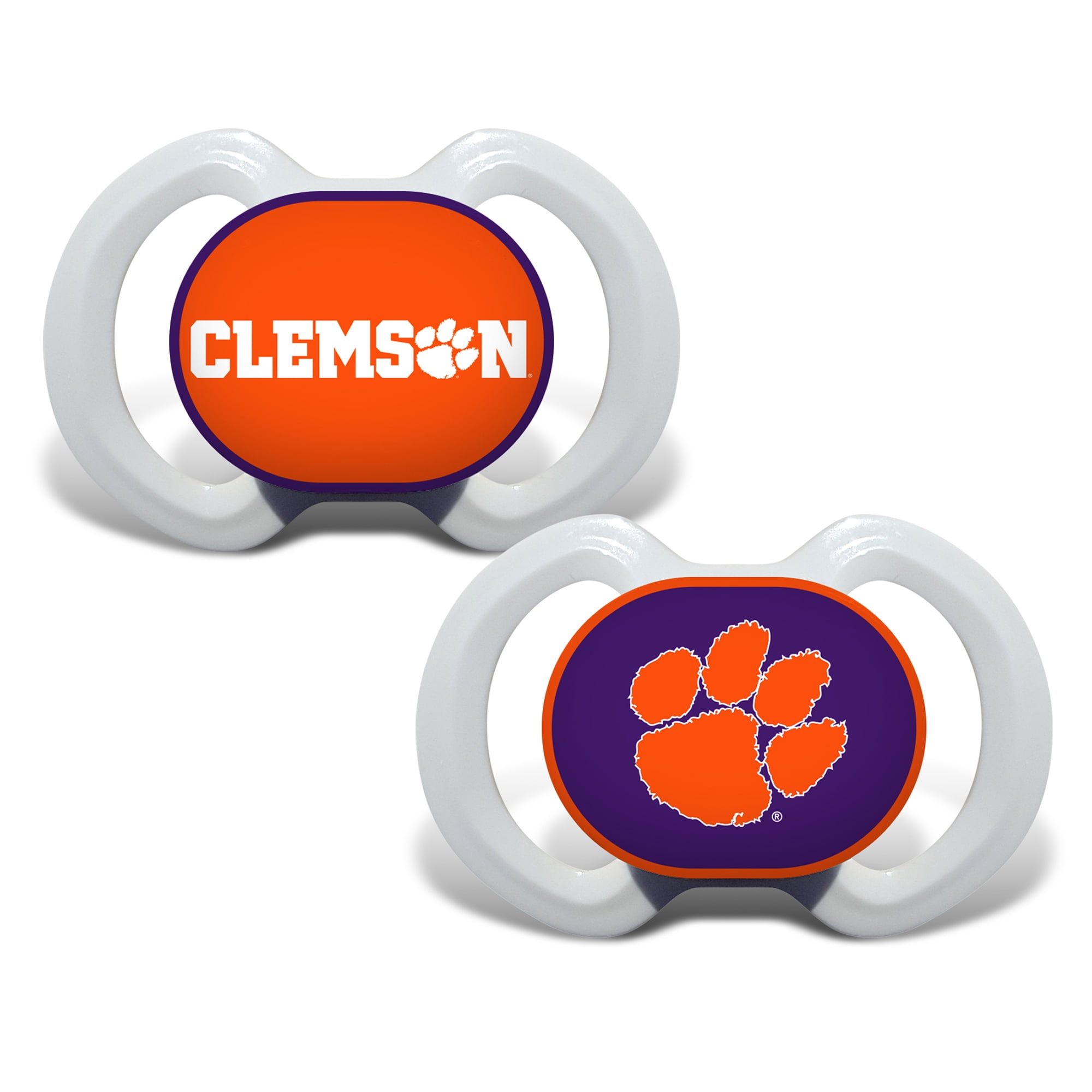 Masterpieces Puzzle 598800579 Clemson Tigers Pacifier, Pack of 2