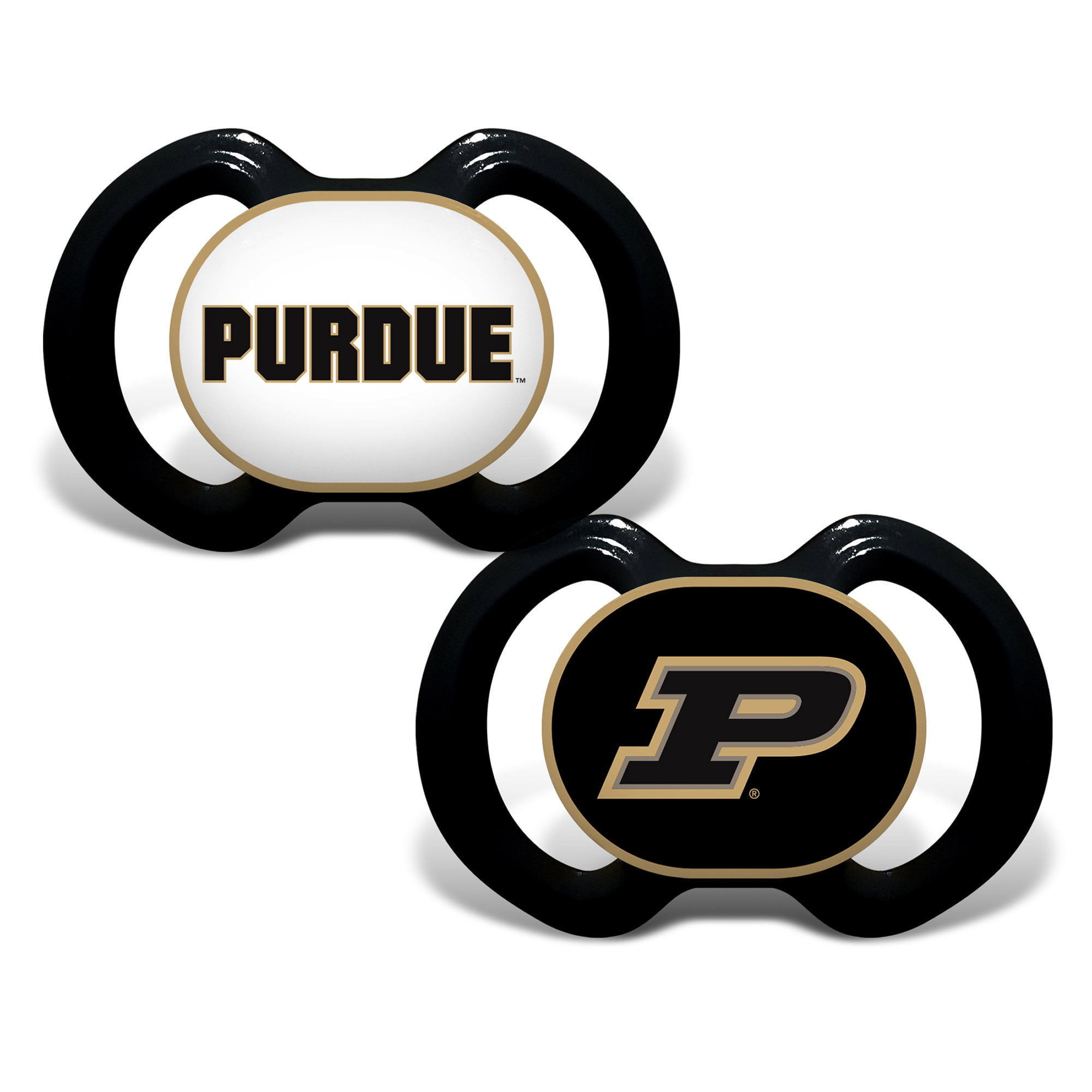 Masterpieces Puzzle 598800605 Purdue Boilermakers Pacifier, Pack of 2
