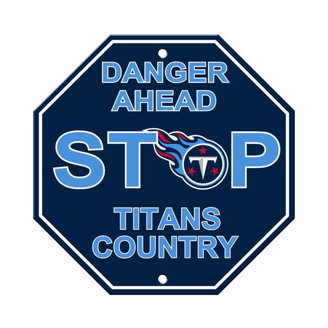 Tennessee Titans 12 x 12 in. Plastic Stop Sign