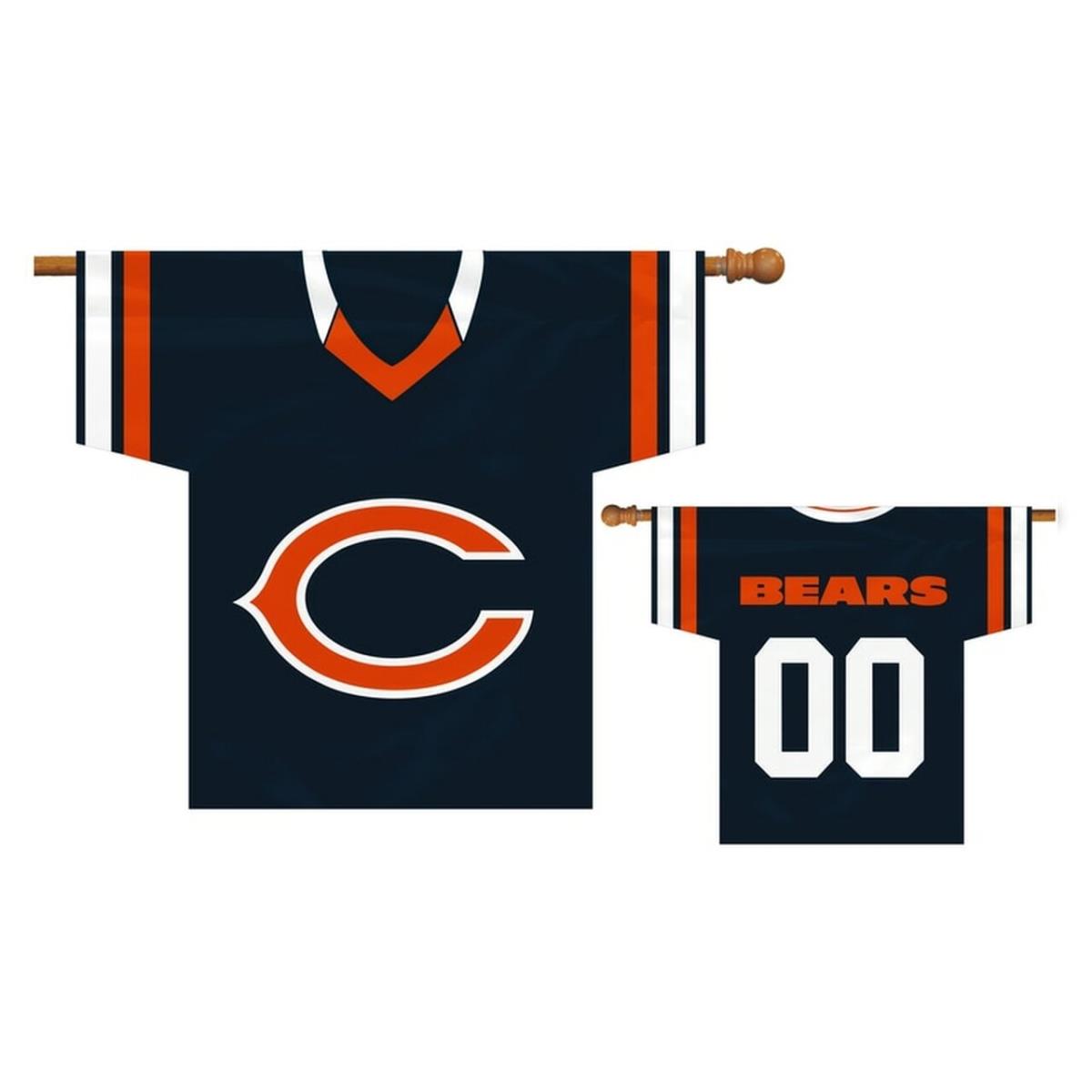 Picture of Fremont Die 2324592701 Chicago Bears Flag - Jersey Design Altnerate
