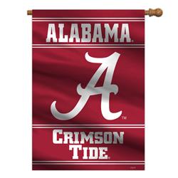 Picture of Fremont Die 2324554801 28 x 40 in. Alabama Crimson Tide House Flag Style 2 Sided Banner