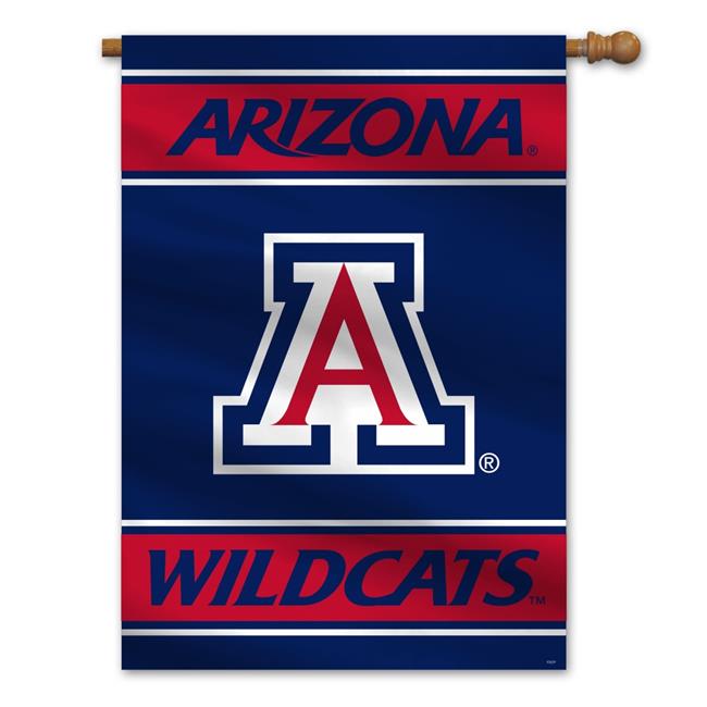 Picture of Fremont Die 2324554803 28 x 40 in. Arizona Wildcats House Flag Style 2 Sided Banner