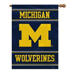 Picture of Fremont Die 2324554840 28 x 40 in. Polyester Michigan Wolverines 2 Sided Banner