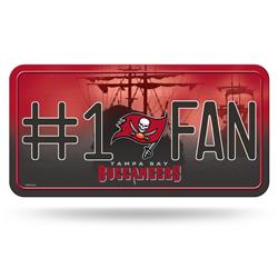 Tampa Bay Buccaneers License Plate - No.1 Fan