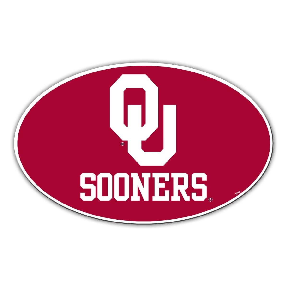 Fremont Die 2324558853 8 in. Oklahoma Sooners Car Style Magnet