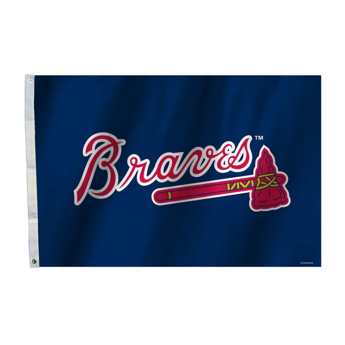 Picture of Fremont Die 2324562015 2 x 3 ft. Atlanta Braves Flag