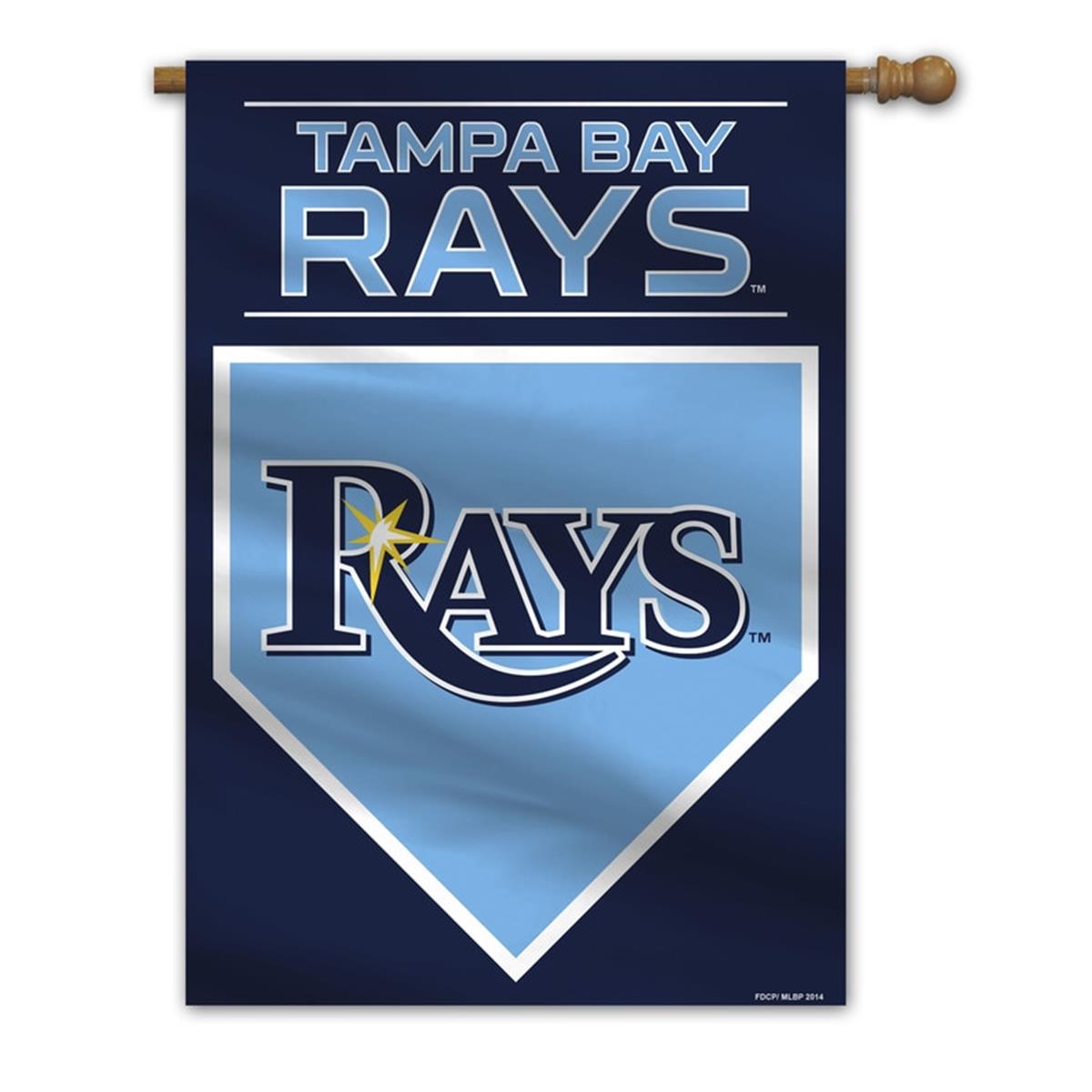 Picture of Fremont Die 2324564830 28 x 40 in. Tampa Bay Rays House Flag Style 2 Sided Banner