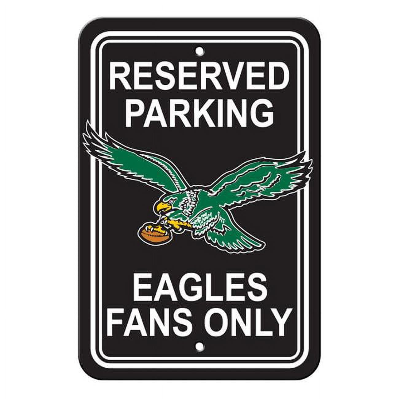 Picture of Fremont Die 2324599553 12 x 18 in. Philadelphia Plastic Eagles Sign - Reserved Parking Style & Retro Design