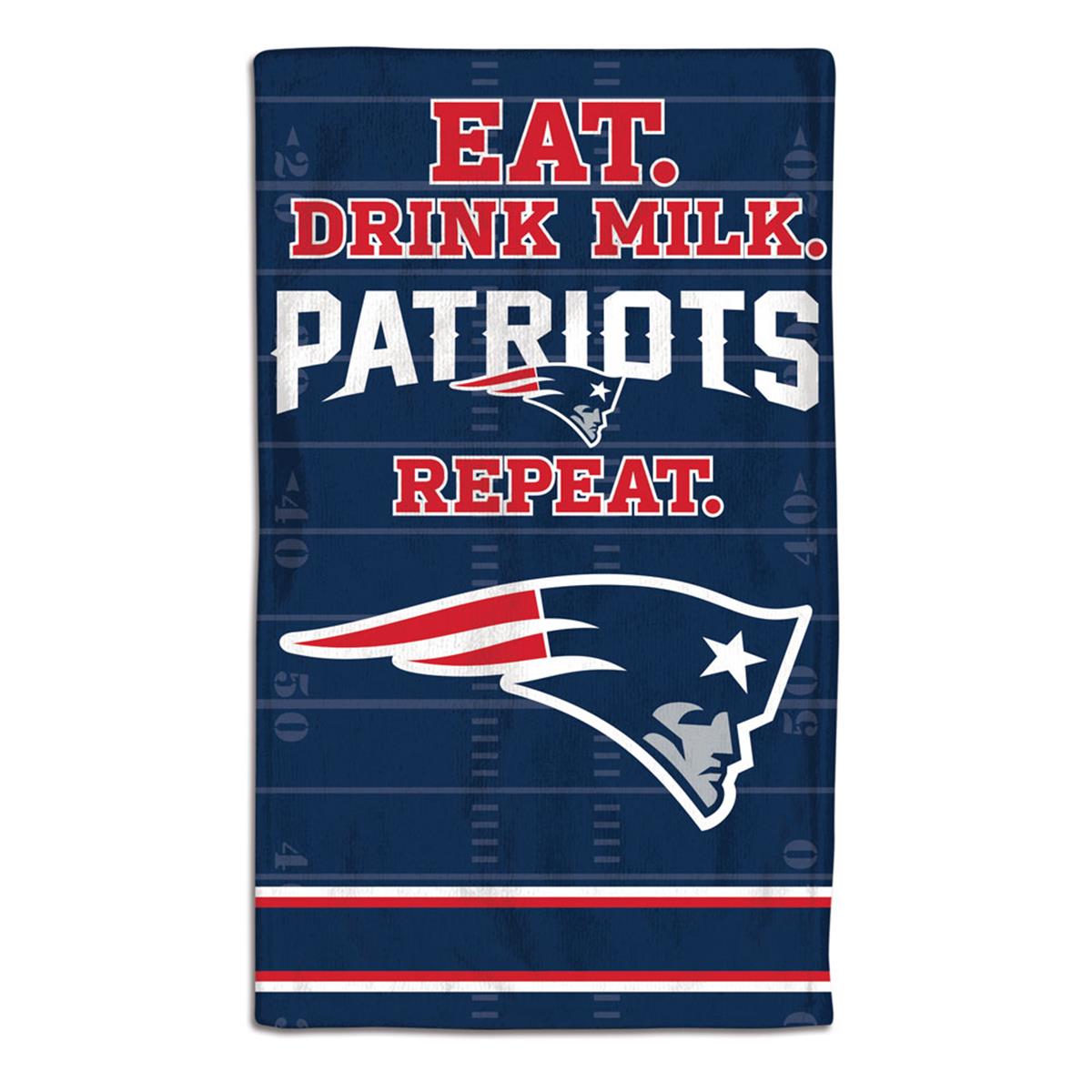9960627210 10 x 17 in. New England Patriots Baby Burp Cloth
